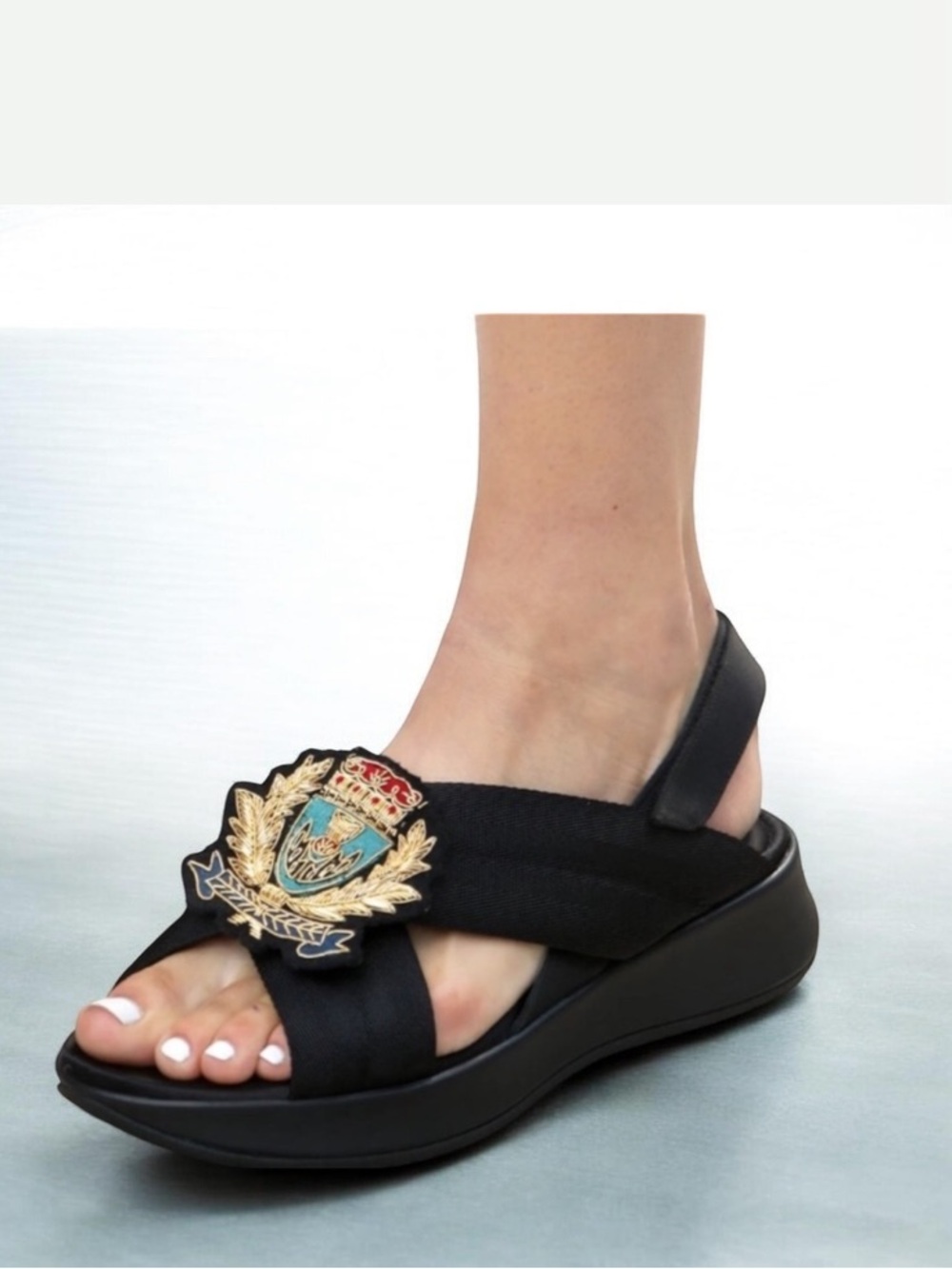 Burberry Prorsum  Vogue SPRING 2016  Black  Sandals Size 40